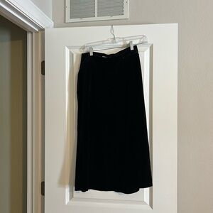 Velvet Black Women's Midi Skirt